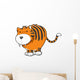 Chubby Saber Tooth Tiger Wall Decal