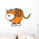 Chubby Saber Tooth Tiger Wall Decal