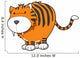 Chubby Saber Tooth Tiger Wall Decal