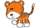 Cute Little Baby Tiger Wall Decal