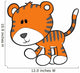 Cute Little Baby Tiger Wall Decal
