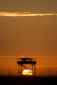 Guard Tower Sunset Wall Decal