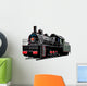Black Steam Engine Train Wall Decal