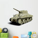 Green Military Tank Wall Decal