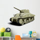 Green Military Tank Wall Decal