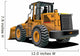 Orange Construction Bulldozer Wall Decal