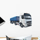 Blue Dump Truck Wall Decal