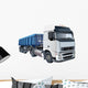 Blue Dump Truck Wall Decal