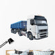 Blue Dump Truck Wall Decal