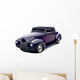 Classic Purple Muscle Car Wall Decal