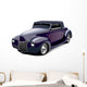 Classic Purple Muscle Car Wall Decal