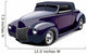 Classic Purple Muscle Car Wall Decal