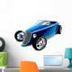 Classic Blue Muscle Car Wall Decal