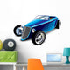 Classic Blue Muscle Car Wall Decal