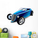 Classic Blue Muscle Car Wall Decal