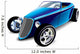 Classic Blue Muscle Car Wall Decal