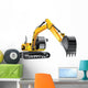 Yellow Construction Crane Wall Decal