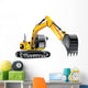 Yellow Construction Crane Wall Decal