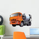 Orange Cement Truck Wall Decal