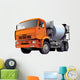 Orange Cement Truck Wall Decal