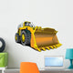 Big Yellow Construction Bulldozer Wall Decal
