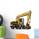 Big Yellow Construction Crane Wall Decal