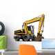 Big Yellow Construction Crane Wall Decal
