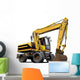 Big Yellow Construction Crane Wall Decal