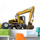 Big Yellow Construction Crane Wall Decal