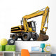 Big Yellow Construction Crane Wall Decal