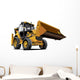 Lifted Yellow Construction Bulldozer Wall Decal