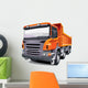 Orange Dump Truck Wall Decal