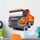 Orange Dump Truck Wall Decal