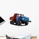 Blue and Red Dump Wall Decal