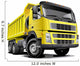 Big Yellow Dump Truck Wall Decal