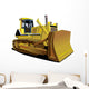 Pusher Construction Bulldozer Wall Decal