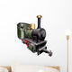 Green Steam Engine Train Wall Decal