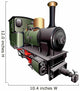 Green Steam Engine Train Wall Decal