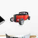 Classic Red Muscle Car Wall Decal