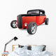Classic Red Muscle Car Wall Decal