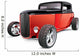 Classic Red Muscle Car Wall Decal