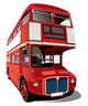Omnibus Double Decker Bus Wall Decal