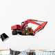 Red Crane Construction Wall Decal