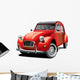 Red Beetle Classic Car Wall Decal