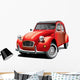 Red Beetle Classic Car Wall Decal