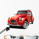 Red Beetle Classic Car Wall Decal