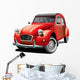 Red Beetle Classic Car Wall Decal