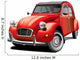 Red Beetle Classic Car Wall Decal