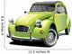 Green Beetle Classic Car Wall Decal