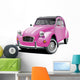 Pink Bug Classic Car Wall Decal